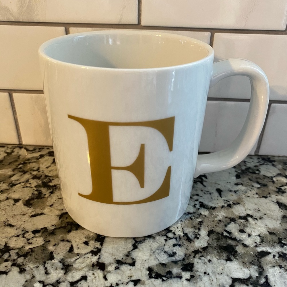 New letter “E” mug.